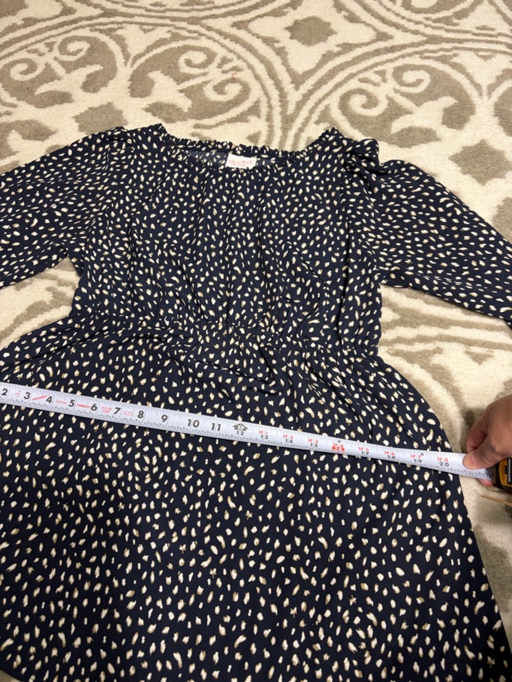 Isabel Maternity by Ingrid & Isabel Black and White Ruffled Puff Sleeve Sundress - Picture 6 of 6
